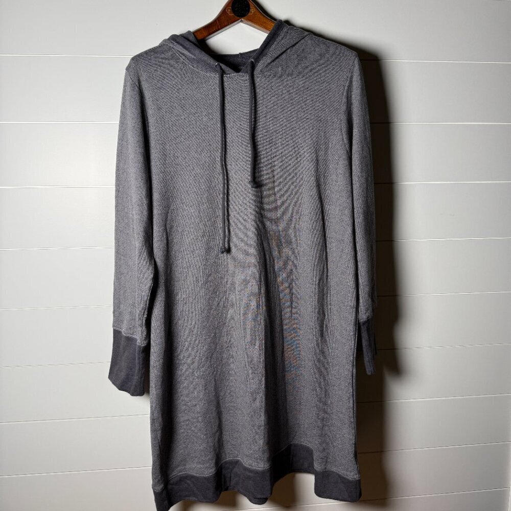44 Degrees North Forged Iron XL Hooded Long Dress Sweatshirt Cozy